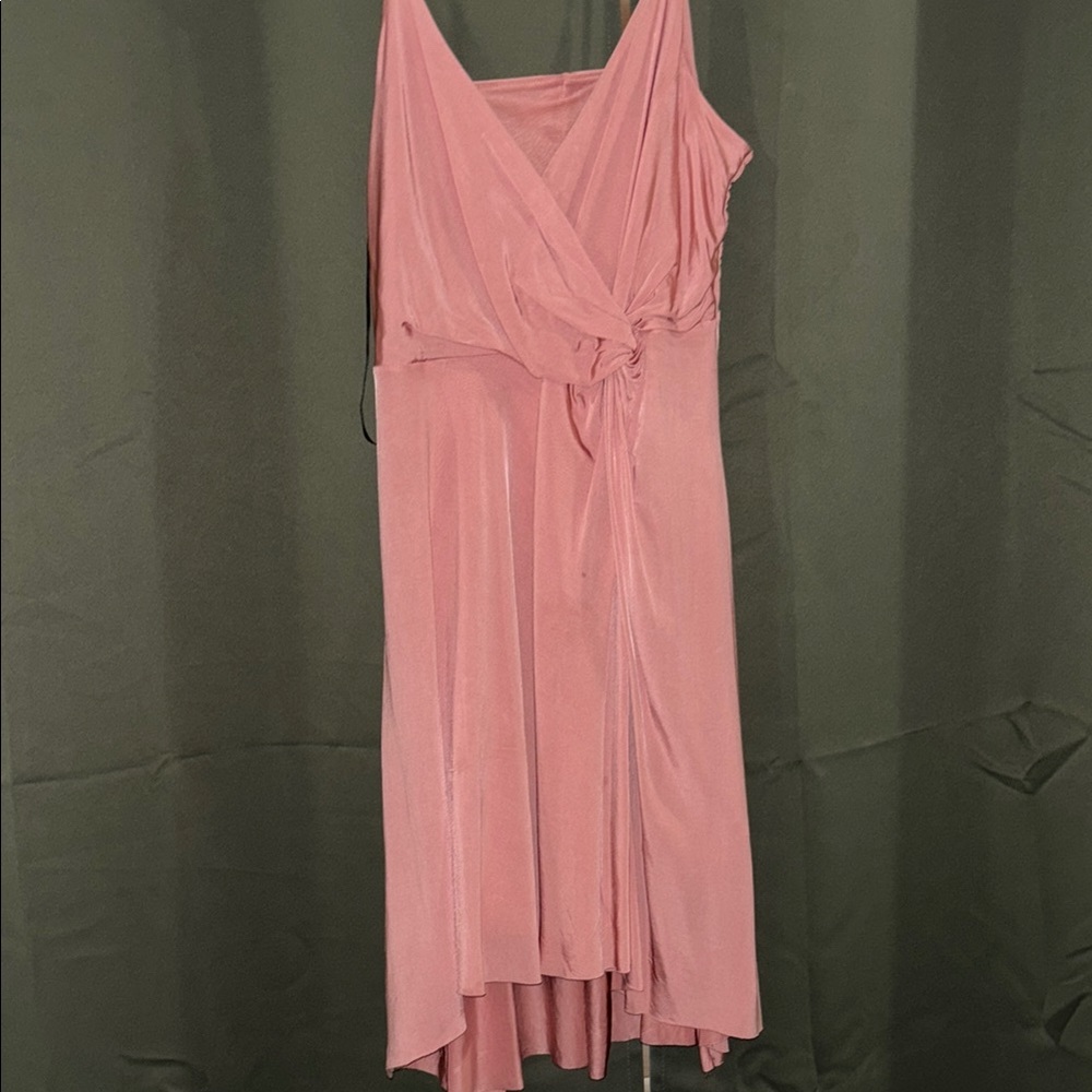 Chic Pink High Low Dress
